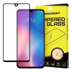   Wozinsky Xiaomi Mi 9 SE Glass Screen 5D Full Glue teljes kijelzős edzett üvegfólia (tempered glass), 9H keménységű, tokbarát, fekete