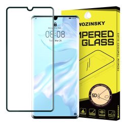   Wozinsky Huawei P30 Pro 5D Full Glue teljes kijelzős edzett üvegfólia (tempered glass) 9H keménységű, fekete