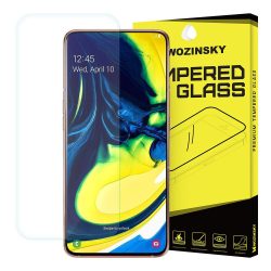   Wozinsky Samsung Galaxy A80 kijelzővédő edzett üvegfólia (tempered glass) 9H keménységű (nem teljes kijelzős 2D sík üvegfólia), átlátszó