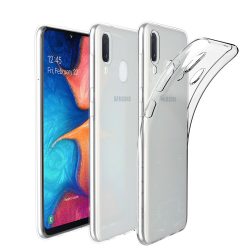   Samsung Galaxy A20e Super Slim 0.5mm szilikon hátlap, tok, átlátszó