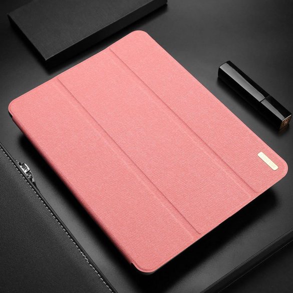 Dux Ducis Domo Series iPad Mini 4/iPad Mini (2019) oldalra nyíló smart tok, rózsaszín