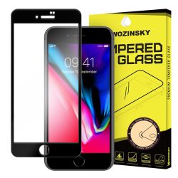   iPhone 7/8 Wozinsky Glass Screen 5D Full Glue teljes kijelzős edzett üvegfólia (tempered glass), 9H keménységű, tokbarát, fekete