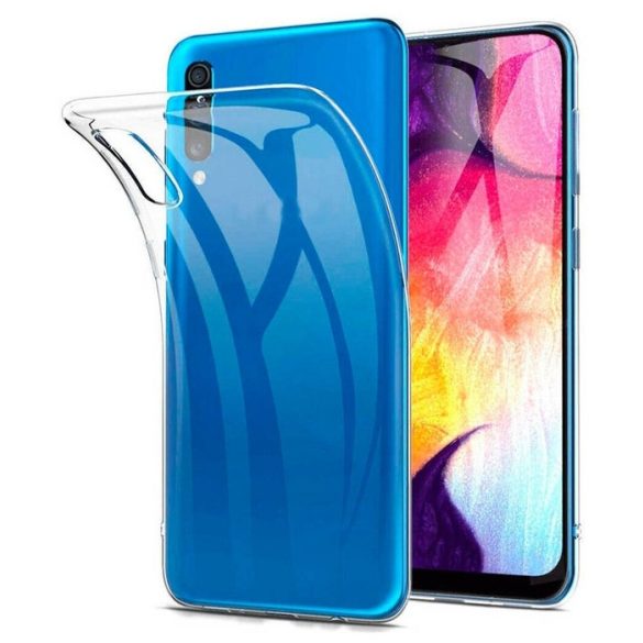 Samsung Galaxy A10 Super Slim 0.5mm szilikon hátlap, tok, átlátszó