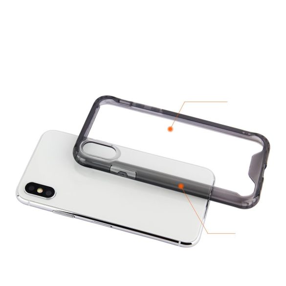 Clear Armor Bumper LG G8 szilikon hátlap, tok, fekete