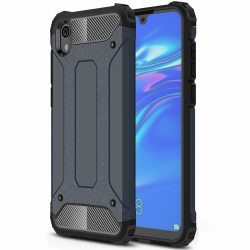   Hybrid Armor Tough Rugged Huawei Y5 (2019)/Honor 8S ütésálló hátlap, tok, sötétkék