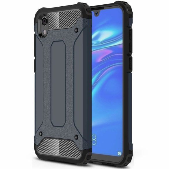 Hybrid Armor Tough Rugged Huawei Y5 (2019)/Honor 8S ütésálló hátlap, tok, sötétkék