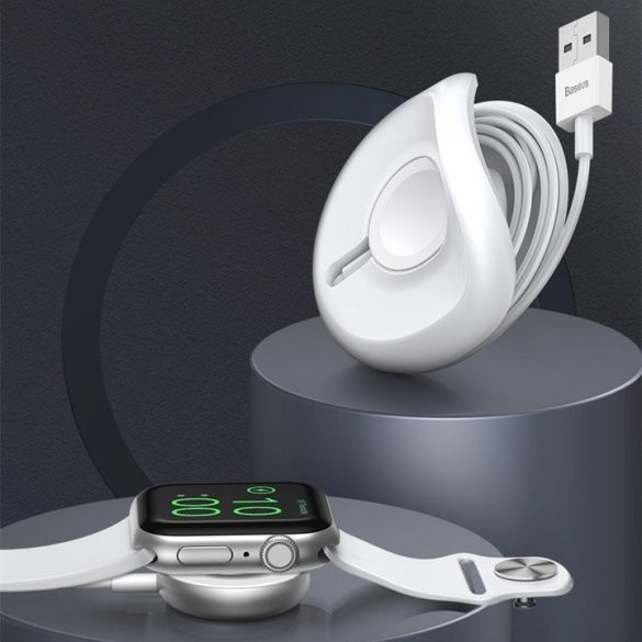 Baseus YOYO Wireless Charger, Apple Watch telefon univerzális asztali vezeték nélküli töltő, fekete