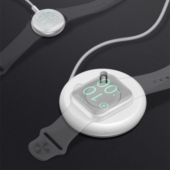 Baseus YOYO Wireless Charger, Apple Watch telefon univerzális asztali vezeték nélküli töltő, fekete