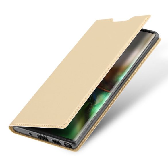 Dux Ducis Skin Pro Samsung Galaxy Note 10 oldalra nyíló tok, arany