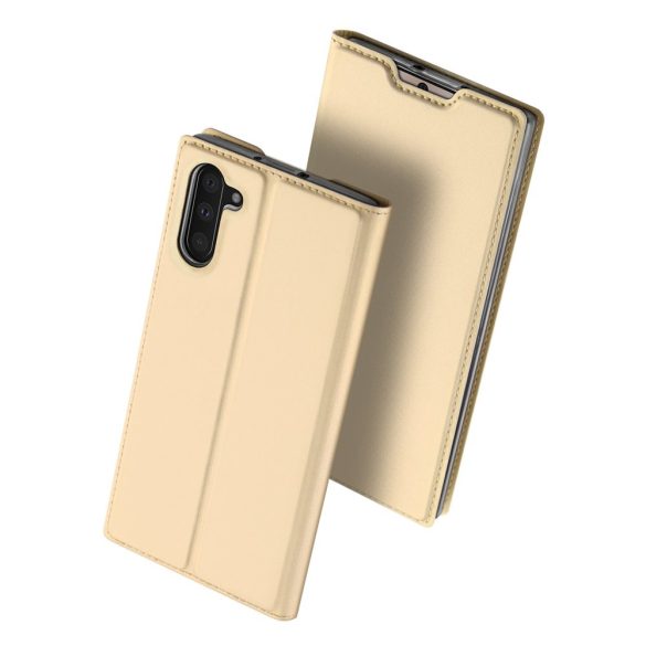 Dux Ducis Skin Pro Samsung Galaxy Note 10 oldalra nyíló tok, arany