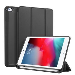   Dux Ducis Osom Series iPad Mini 4/iPad Mini (2019) oldalra nyíló TPU smart tok, fekete