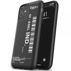  Diesel Moulded Case Barcode iPhone 12 Mini 5.4" tok, hátlap, fekete