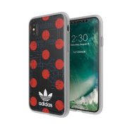   Adidas Originals Red-points iPhone X/Xs mintás tok, hátlap, átlátszó