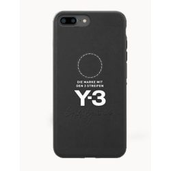   Adidas Y-3 Moulded Case iPhone 6/6S/7/8/SE (2020) eredeti bőr, hátlap, tok, fekete