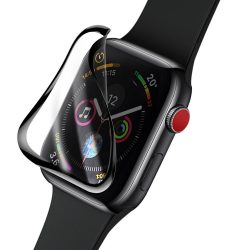   Baseus Apple Watch 4 (44mm) Glass Screen 5D Full Glue teljes kijelzős edzett üvegfólia (tempered glass), 9H keménységű, fekete