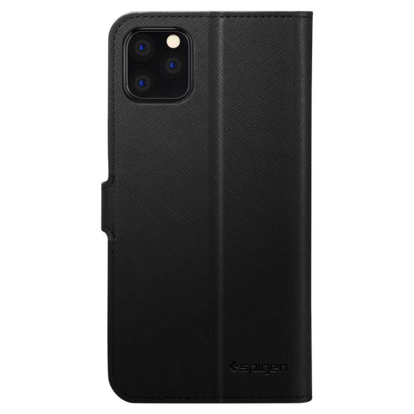 Spigen Wallet S iPhone 11 Pro oldalra nyíló tok, fekete