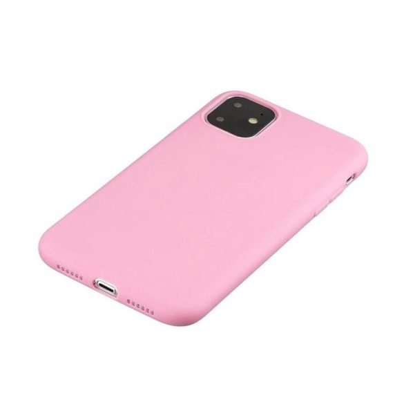 Silicone Flexible Rubber iPhone 11 Pro szilikon hátlap, tok, rózsaszín