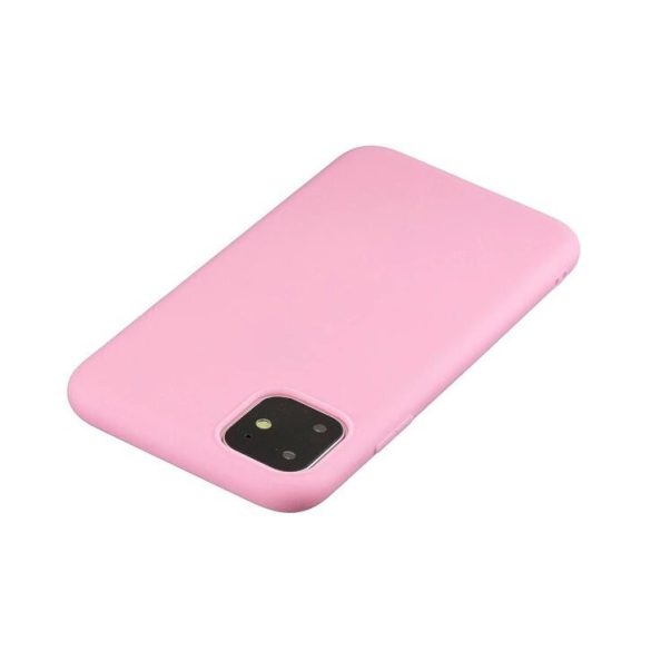 Silicone Flexible Rubber iPhone 11 Pro szilikon hátlap, tok, rózsaszín