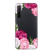   Casegadget Huawei P40 Lite 5G/Nova 7 SE rózsa 3 mintás tok, hátlap, színes