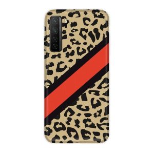 Casegadget Huawei P40 Lite 5G/Nova 7 SE párduc mintás tok, hátlap, színes