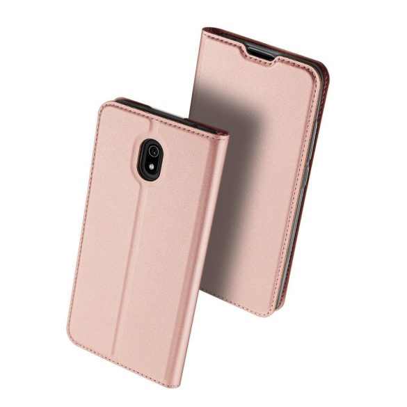 Dux Ducis Skin Pro Xiaomi Redmi 8A oldalra nyíló tok, rózsaszín