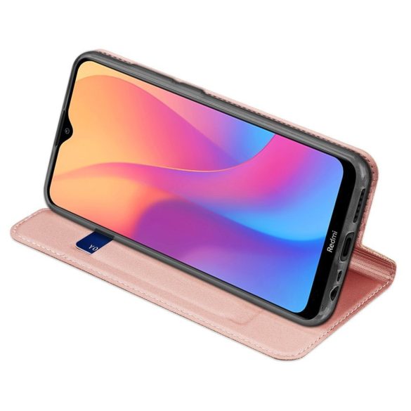 Dux Ducis Skin Pro Xiaomi Redmi 8A oldalra nyíló tok, rózsaszín