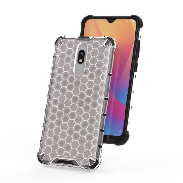 Xiaomi Redmi 8A Honeycomb Case ütésálló hátlap, tok, átlátszó