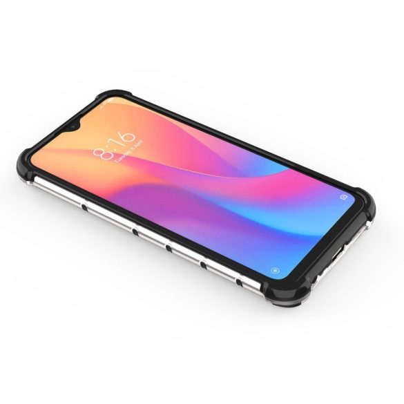 Xiaomi Redmi 8A Honeycomb Case ütésálló hátlap, tok, átlátszó