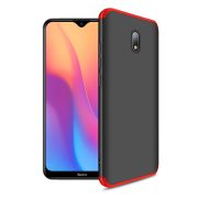   Full Body Case 360 Xiaomi Redmi 8A hátlap, tok, fekete-piros