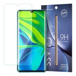   Xiaomi Mi Note 10/Mi Note 10 Pro/Mi CC9 Pro kijelzővédő edzett üvegfólia, 9H keménységű (nem teljes kijelzős 2D sík üvegfólia), átlátszó