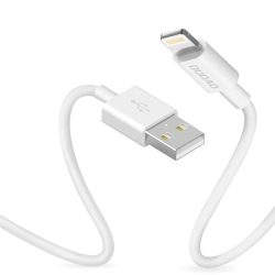   Dudao USB/Lightning adat- és töltőkábel iPhone, iPad készülékekhez, 3A 1m, fehér