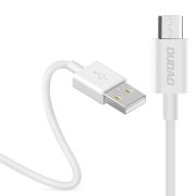 Dudao USB/micro USB adat- és töltőkábel, 3A 1m, fehér