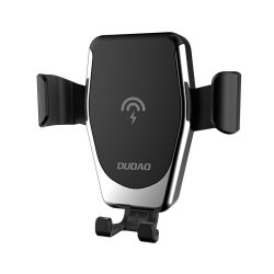   Dudao Gravity Car Mount Air Vent Wireless Charger univerzális autós telefontartó, és Qi vezeték nélküli töltő, szellőzőrácsra, fekete