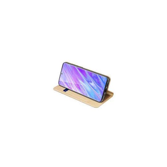 Dux Ducis Skin Pro Samsung Galaxy S20 Plus oldalra nyíló tok, arany