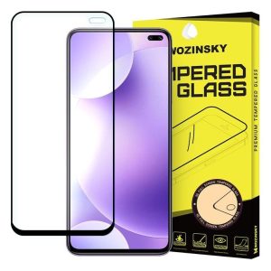 Wozinsky Xiaomi Redmi K30 5D Full Glue teljes kijelzős edzett üvegfólia (tempered glass) 9H keménységű, tokbarát, fekete