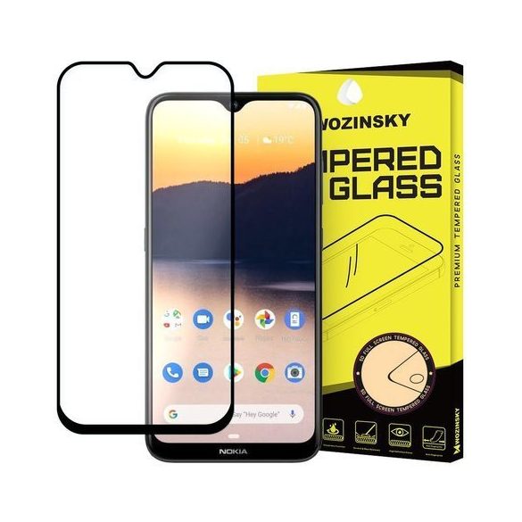 Wozinsky Nokia 2.3 5D Full Glue teljes kijelzős edzett üvegfólia (tempered glass) 9H keménységű, tokbarát, fekete