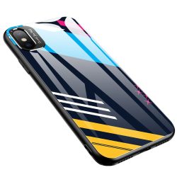   Color Glass Case 2 iPhone Xr edzettüveg hátlap, tok, mintás, színes