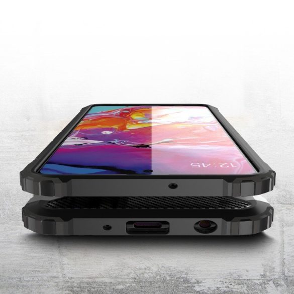 Hybrid Armor Tough Rugged Samsung Galaxy A71 ütésálló hátlap, tok, arany