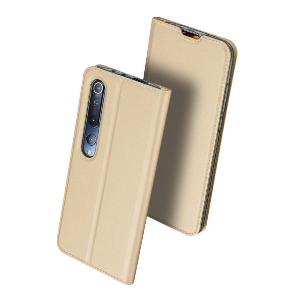 Dux Ducis Skin Pro Xiaomi Mi 10/Mi 10 Pro oldalra nyíló tok, arany