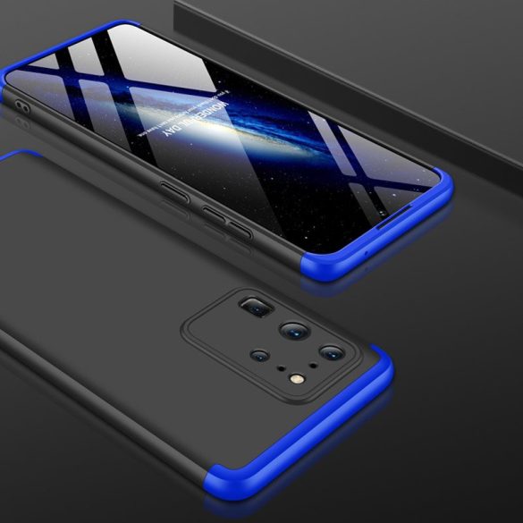 Full Body Case 360 Samsung Galaxy S20 Ultra hátlap, tok, fekete-kék