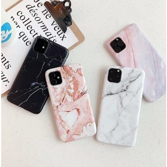 Wozinsky Marble cover Samsung Galaxy A51 márvány mintás hátlap, tok, fekete