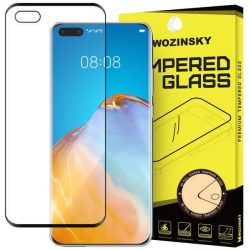   Wozinsky Huawei P40 5D Full Glue teljes kijelzős edzett üvegfólia (tempered glass) 9H keménységű, tokbarát, fekete