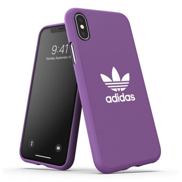 Adidas Original Canvas iPhone X/Xs hátlap, tok, lila