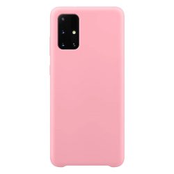   Silicone Case Soft Flexible Rubber Samsung Galaxy A51 hátlap, tok, rózsaszín