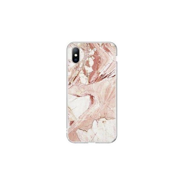 Wozinsky Marble cover Xiaomi Mi 10 Lite márvány mintás hátlap, tok, rózsaszín