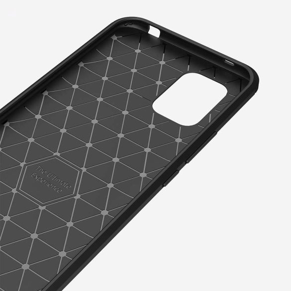 Carbon Case Flexible Xiaomi Mi 10 Lite hátlap, tok, sötétkék