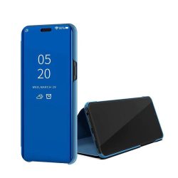   Clear View Case cover Xiaomi Redmi Note 9/Redmi 10X 4G oldalra nyíló tok, kék