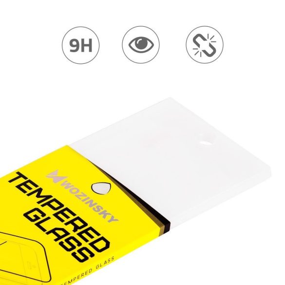 Wozinsky Xiaomi Redmi Note 9/Redmi 10X 4G Nano Flexi Glass Hybrid teljes kijelzős edzett üvegfólia, 9H keménységű, tokbarát, fekete