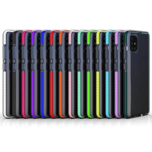 Spring Case Clear Xiaomi Redmi Note 9/Redmi 10X 4G hátlap, tok, fekete