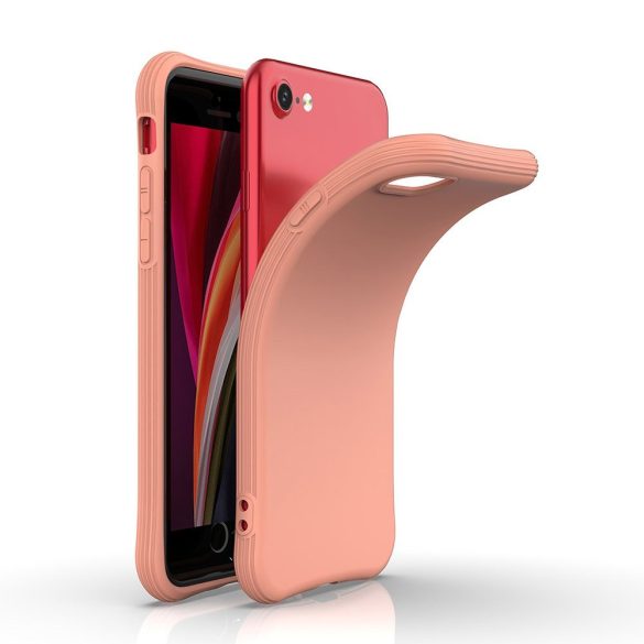 Soft Color Flexible Case iPhone 7/8/SE (2020) hátlap, tok, narancssárga